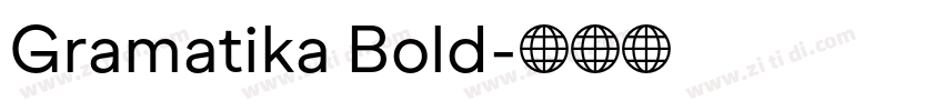 Gramatika Bold字体转换